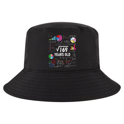 Square Root Of 169 13th Birthday 13 Year Old Math Nerd Cool Comfort Performance Bucket Hat