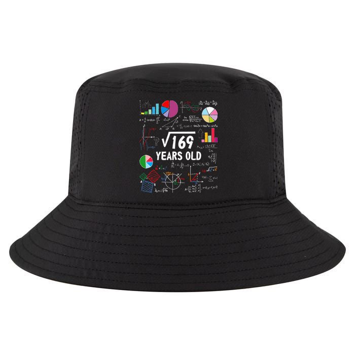 Square Root Of 169 13th Birthday 13 Year Old Math Nerd Cool Comfort Performance Bucket Hat