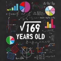 Square Root Of 169 13th Birthday 13 Year Old Math Nerd Cool Comfort Performance Bucket Hat