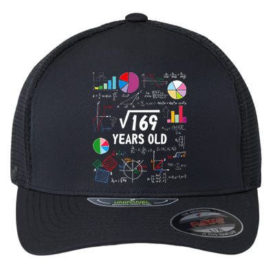 Square Root Of 169 13th Birthday 13 Year Old Math Nerd Flexfit Unipanel Trucker Cap
