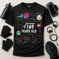 Square Root Of 169 13th Birthday 13 Year Old Math Nerd Performance Shirt