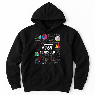 Square Root Of 169 13th Birthday 13 Year Old Math Nerd Hoodie