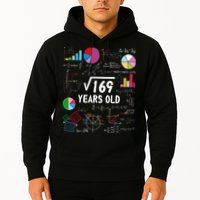 Square Root Of 169 13th Birthday 13 Year Old Math Nerd Hoodie