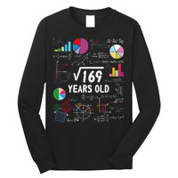 Square Root Of 169 13th Birthday 13 Year Old Math Nerd Long Sleeve Shirt