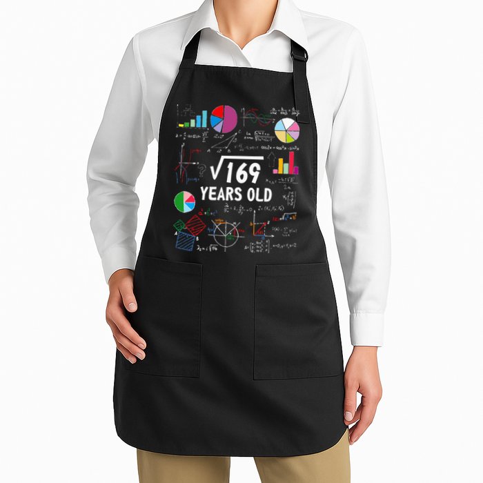 Square Root Of 169 13th Birthday 13 Year Old Math Nerd Apron