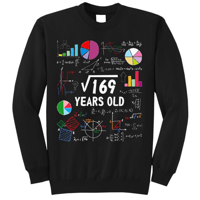 Square Root Of 169 13th Birthday 13 Year Old Math Nerd Sweatshirt