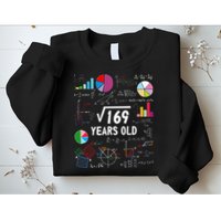 Square Root Of 169 13th Birthday 13 Year Old Math Nerd Sweatshirt