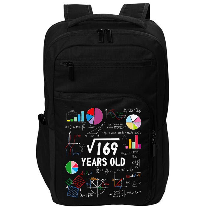 Square Root Of 169 13th Birthday 13 Year Old Math Nerd Impact Tech Backpack