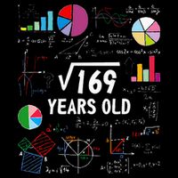 Square Root Of 169 13th Birthday 13 Year Old Math Nerd Button