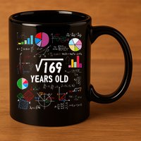 Square Root Of 169 13th Birthday 13 Year Old Math Nerd 11oz C Handle Ceramic Mug