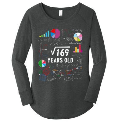 Square Root Of 169 13th Birthday 13 Year Old Math Nerd Women's Perfect Tri Tunic Long Sleeve Shirt