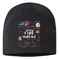 Square Root Of 169 13th Birthday 13 Year Old Math Nerd Sustainable Beanie