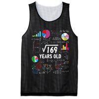 Square Root Of 169 13th Birthday 13 Year Old Math Nerd Mesh Reversible Basketball Jersey Tank