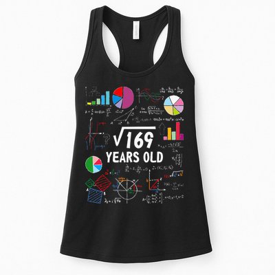 Square Root Of 169 13th Birthday 13 Year Old Math Nerd Womens Tank Top