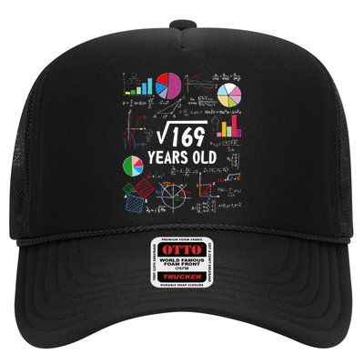 Square Root Of 169 13th Birthday 13 Year Old Math Nerd Trucker Hat