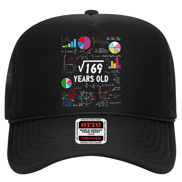 Square Root Of 169 13th Birthday 13 Year Old Math Nerd Trucker Hat