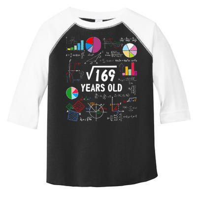 Square Root Of 169 13th Birthday 13 Year Old Math Nerd Toddler Fine Jersey T-Shirt