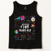 Square Root Of 169 13th Birthday 13 Year Old Math Nerd Tank Top