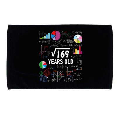 Square Root Of 169 13th Birthday 13 Year Old Math Nerd Microfiber Hand Towel