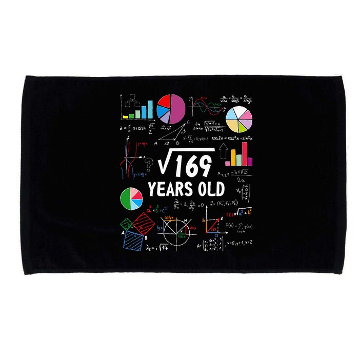Square Root Of 169 13th Birthday 13 Year Old Math Nerd Microfiber Hand Towel