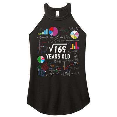 Square Root Of 169 13th Birthday 13 Year Old Math Nerd Women's Perfect Tri Rocker Tank