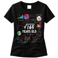 Square Root Of 169 13th Birthday 13 Year Old Math Nerd Womens T-Shirt