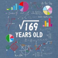 Square Root Of 169 13th Birthday 13 Year Old Math Nerd Garment-Dyed Sweatshirt