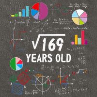 Square Root Of 169 13th Birthday 13 Year Old Math Nerd Cotton Canvas Backpack