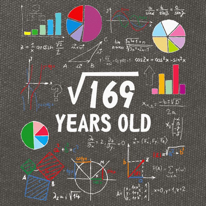 Square Root Of 169 13th Birthday 13 Year Old Math Nerd Cotton Canvas Backpack