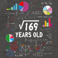 Square Root Of 169 13th Birthday 13 Year Old Math Nerd Vector Backpack