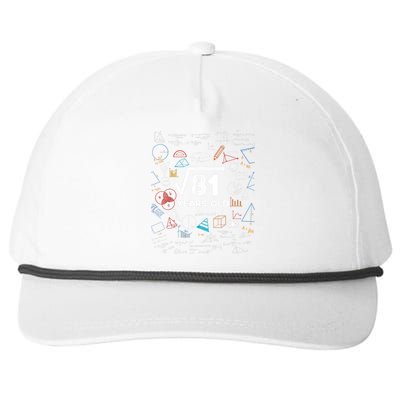 Square Root Of 81 9th Birthday Math Lover 9 Year Old Bday Snapback Five-Panel Rope Hat