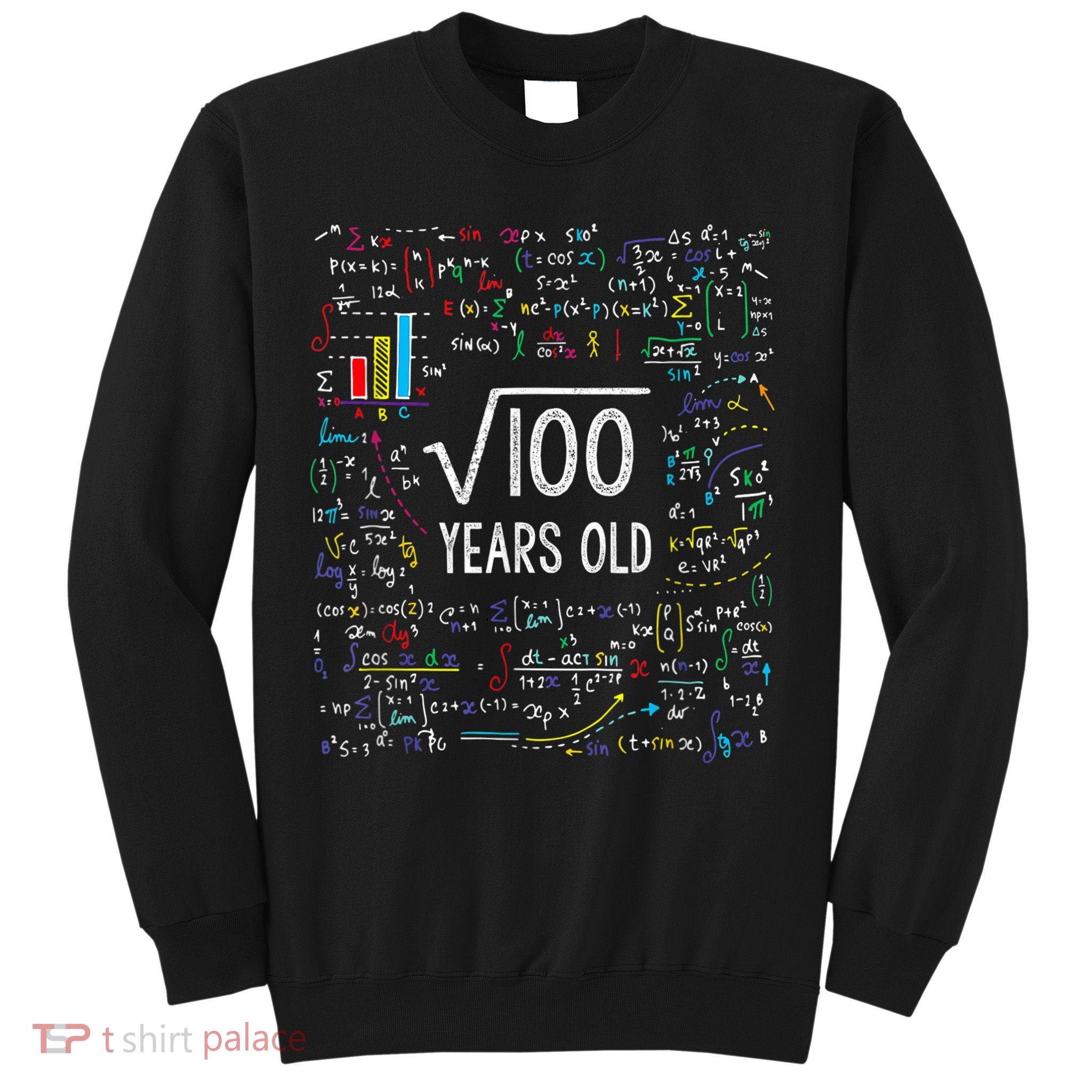 Square Root Of 100 10th Birthday 10 Year Old Gifts Math Bday Sweatshirt