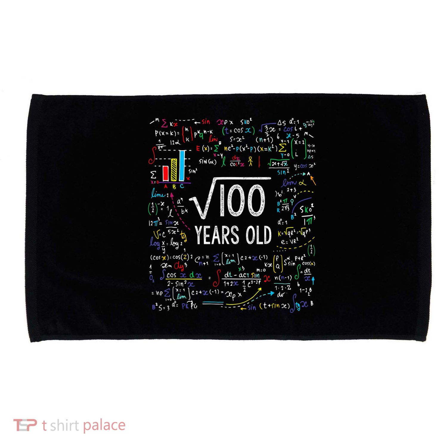 Square Root Of 100 10th Birthday 10 Year Old Gifts Math Bday Microfiber Hand Towel