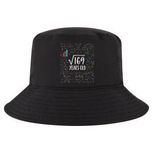 Square Root Of 169 13th Birthday 13 Year Old Gifts Math Bday Cool Comfort Performance Bucket Hat