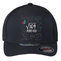 Square Root Of 169 13th Birthday 13 Year Old Gifts Math Bday Flexfit Unipanel Trucker Cap