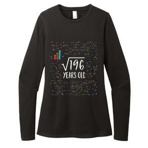 Square Root Of 196 14th Birthday 14 Year Old Gifts Math Bday Womens CVC Long Sleeve Shirt