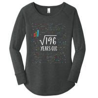 Square Root Of 196 14th Birthday 14 Year Old Gifts Math Bday Women's Perfect Tri Tunic Long Sleeve Shirt