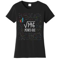 Square Root Of 196 14th Birthday 14 Year Old Gifts Math Bday Women's T-Shirt