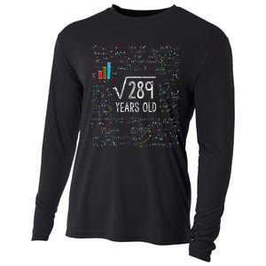 Square Root Of 289 17th Birthday 17 Year Old Gifts Math Bday Cooling Performance Long Sleeve Crew