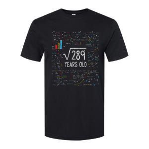 Square Root Of 289 17th Birthday 17 Year Old Gifts Math Bday Softstyle CVC T-Shirt