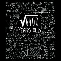 Square Root of 6400: 80 Years Old - 80th Birthday Cooling Performance Crew T-Shirt