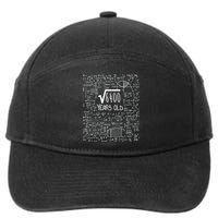 Square Root of 6400: 80 Years Old - 80th Birthday 7-Panel Snapback Hat