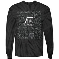 Square Root of 6400: 80 Years Old - 80th Birthday Tie-Dye Long Sleeve Shirt