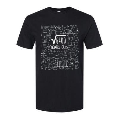 Square Root of 6400: 80 Years Old - 80th Birthday Softstyle CVC T-Shirt