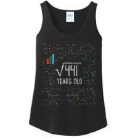 Square Root Of 441 21st Birthday 21 Year Old Gifts Math Bday Ladies Essential Tank