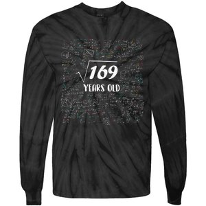 Square Root Of 3025 Bday Math 55th Birthday 55 Years Old Tie-Dye Long Sleeve Shirt