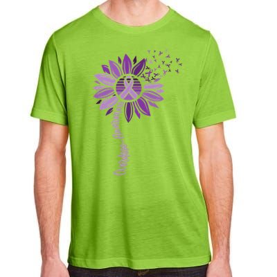 Sunflower Ribbons Overdose Awareness Adult ChromaSoft Performance T-Shirt