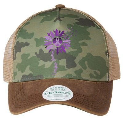 Sunflower Ribbons Overdose Awareness Legacy Tie Dye Trucker Hat