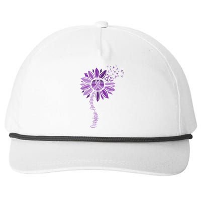 Sunflower Ribbons Overdose Awareness Snapback Five-Panel Rope Hat