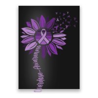 Sunflower Ribbons Overdose Awareness Poster